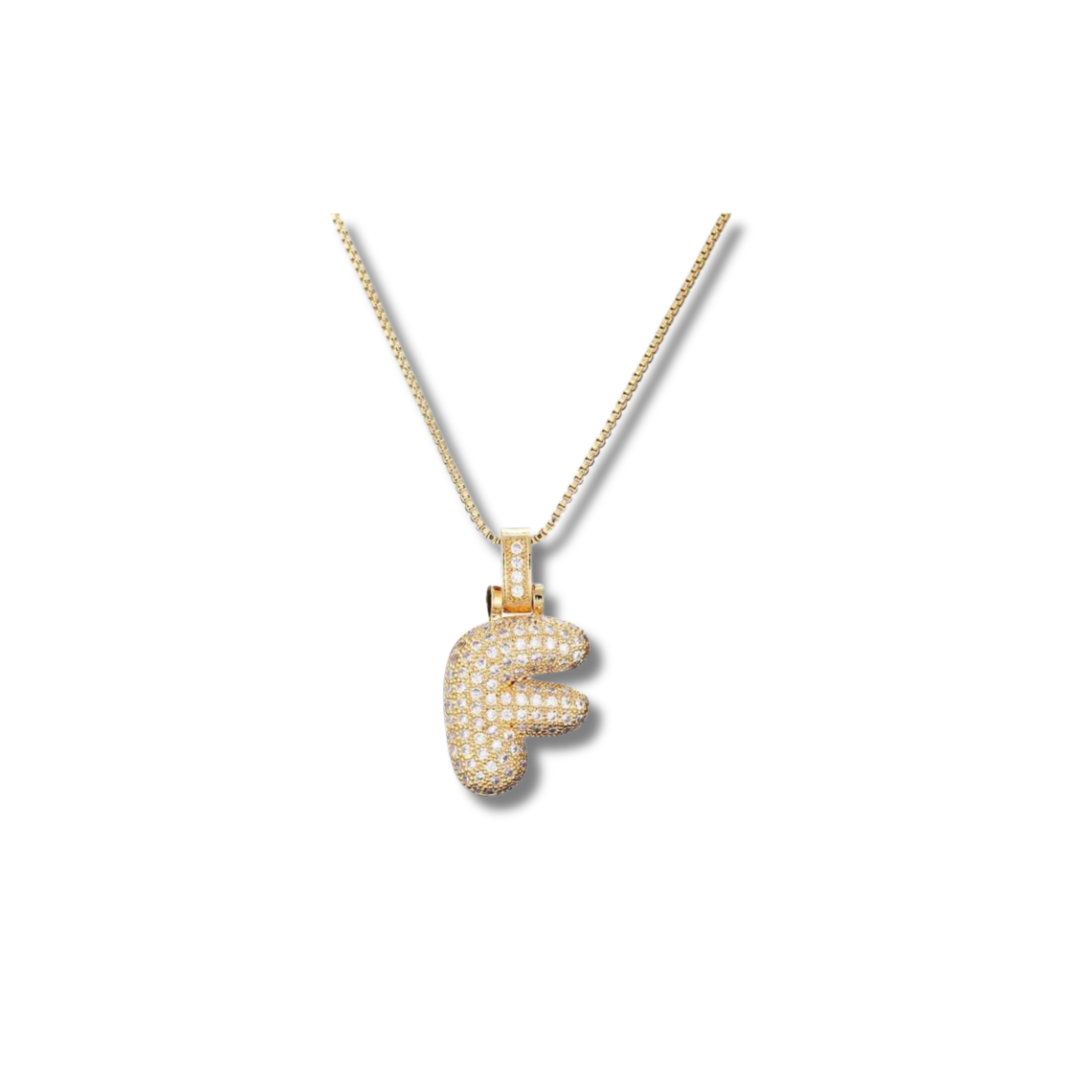 Gilded Initial Charm Necklace