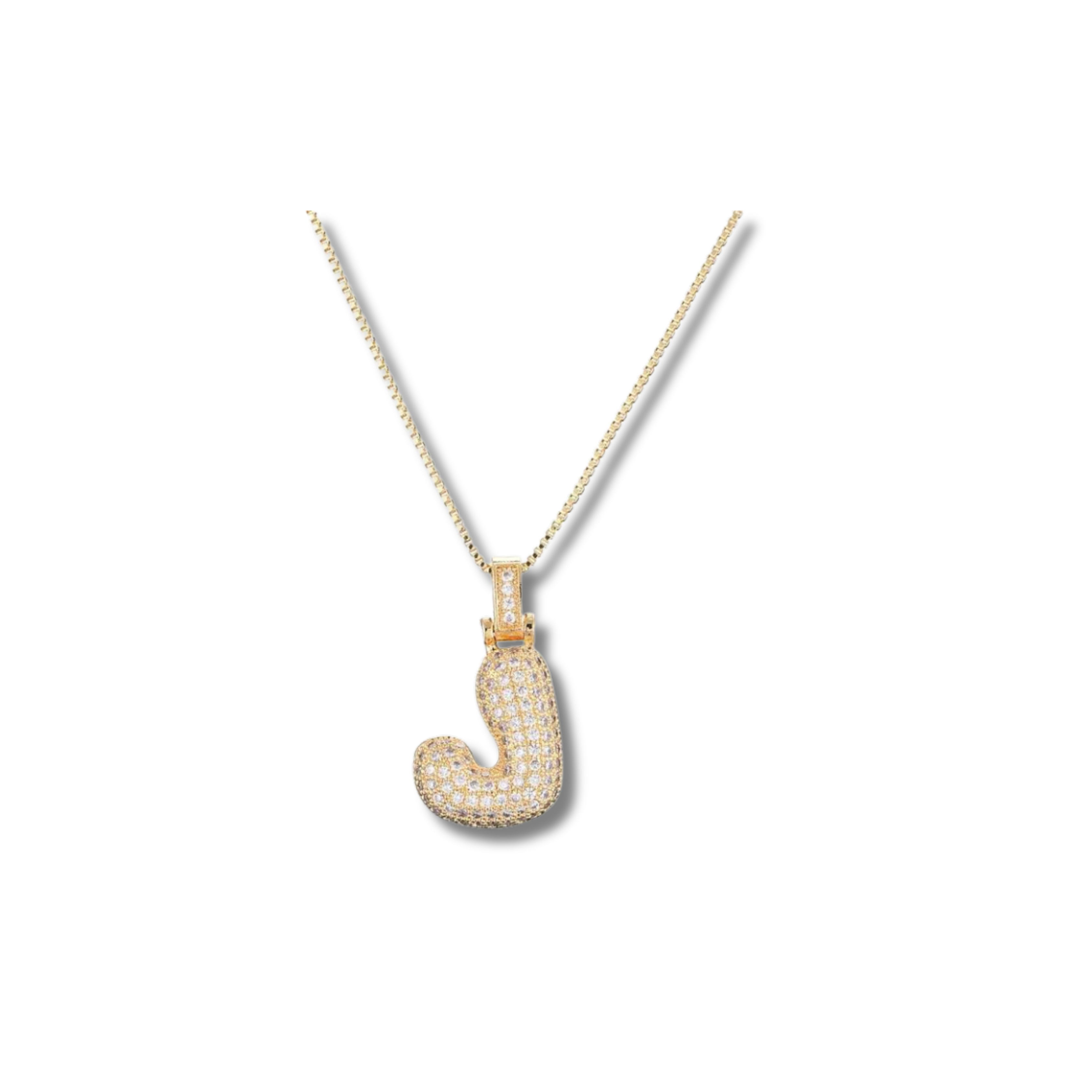 Gilded Initial Charm Necklace