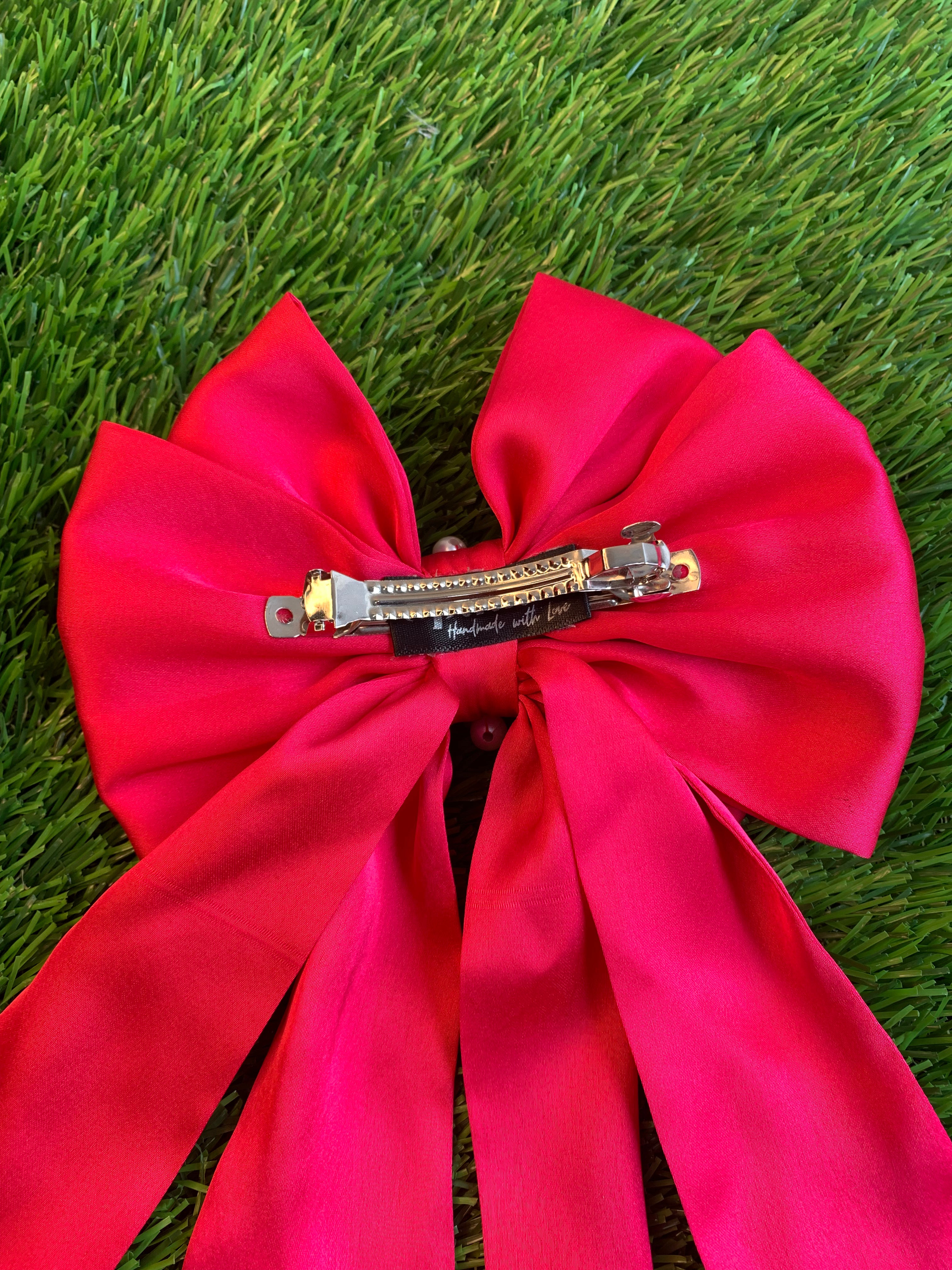 Magenta Triple Layer Hair Bow