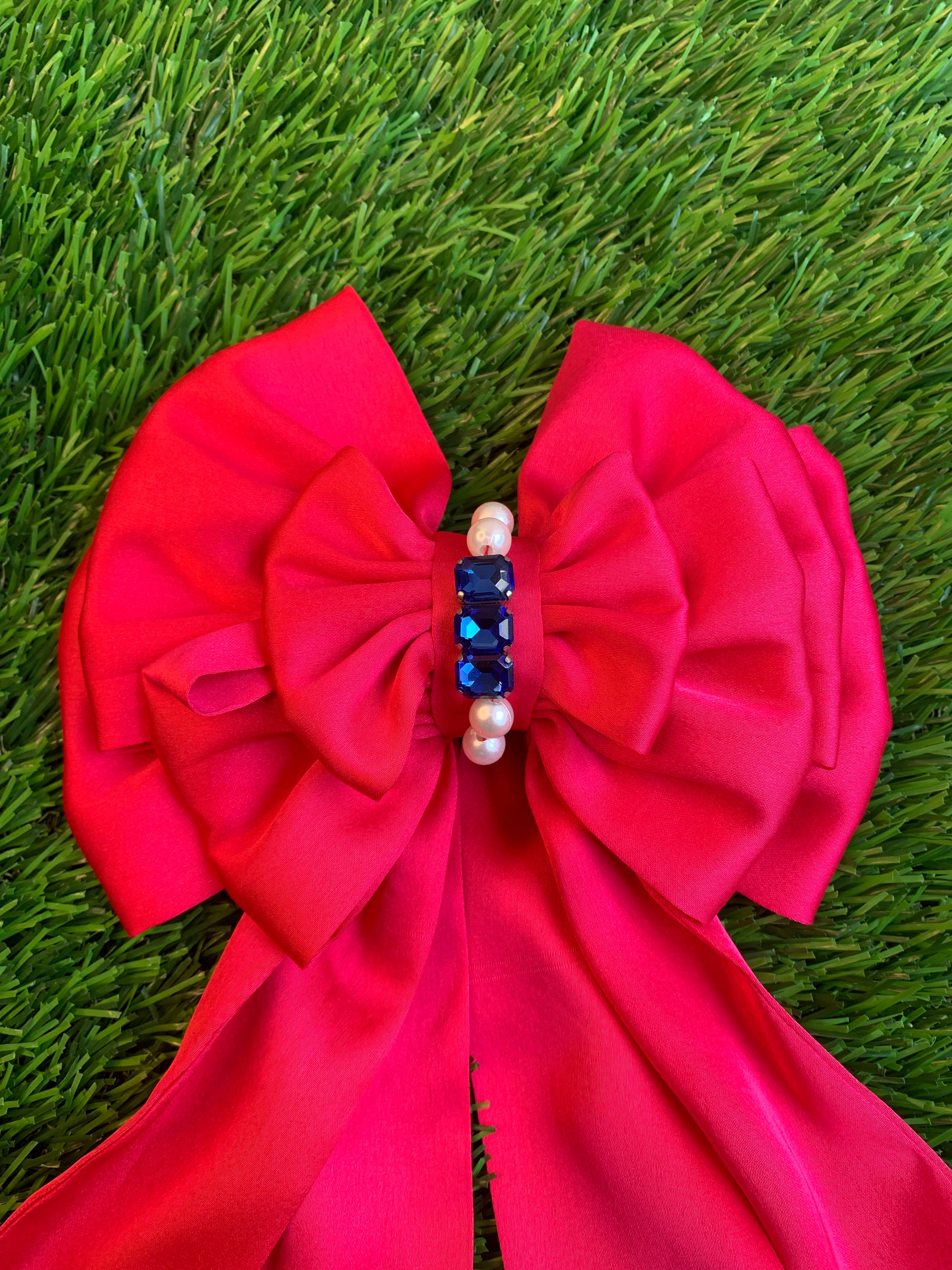 Magenta Triple Layer Hair Bow