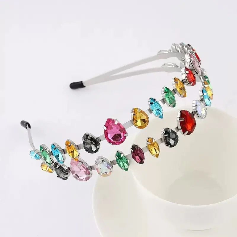 Gem Spectrum Silver Luxe Hairband