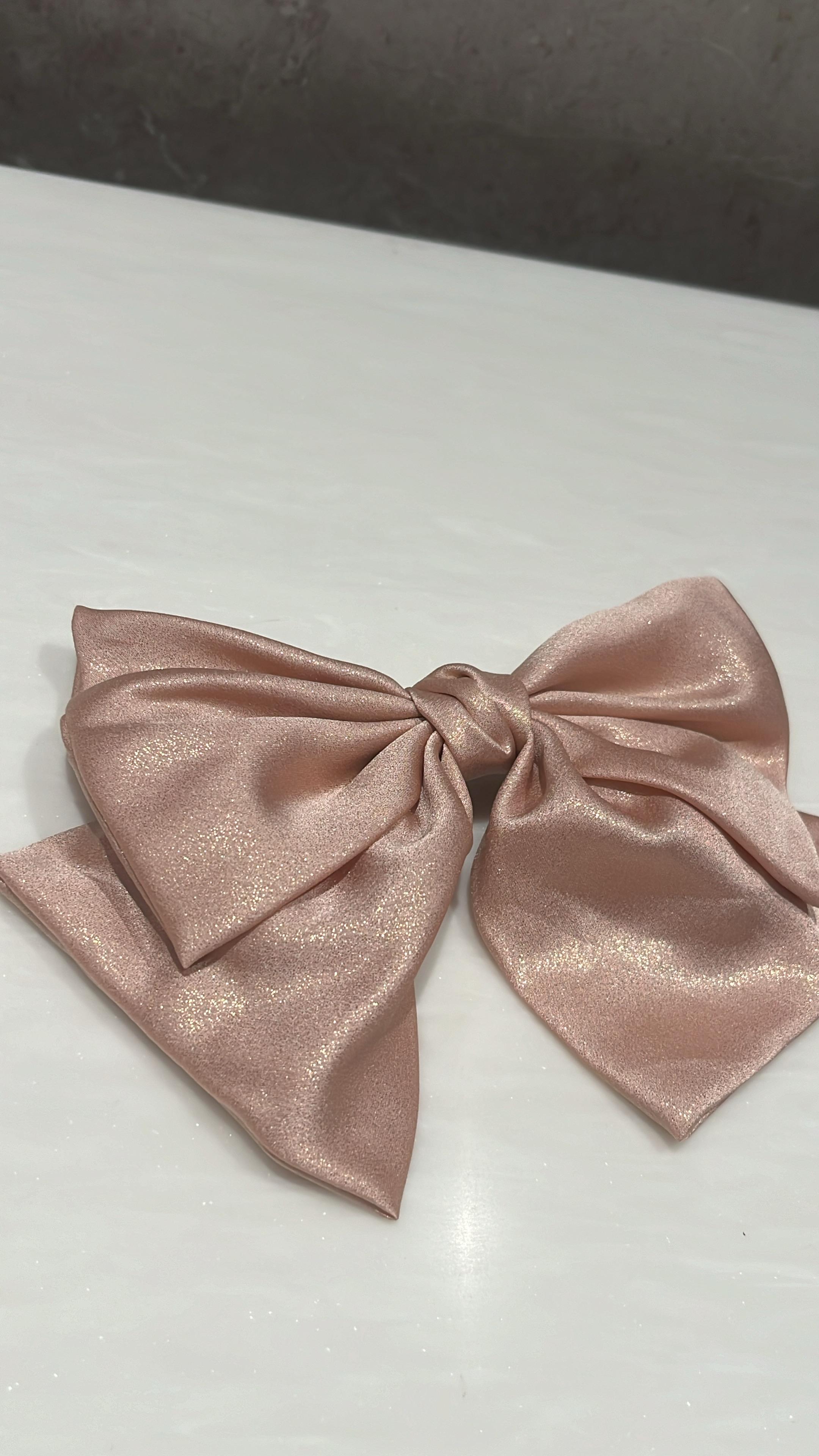 Shimmer Shine Blush Pink Hair Bow