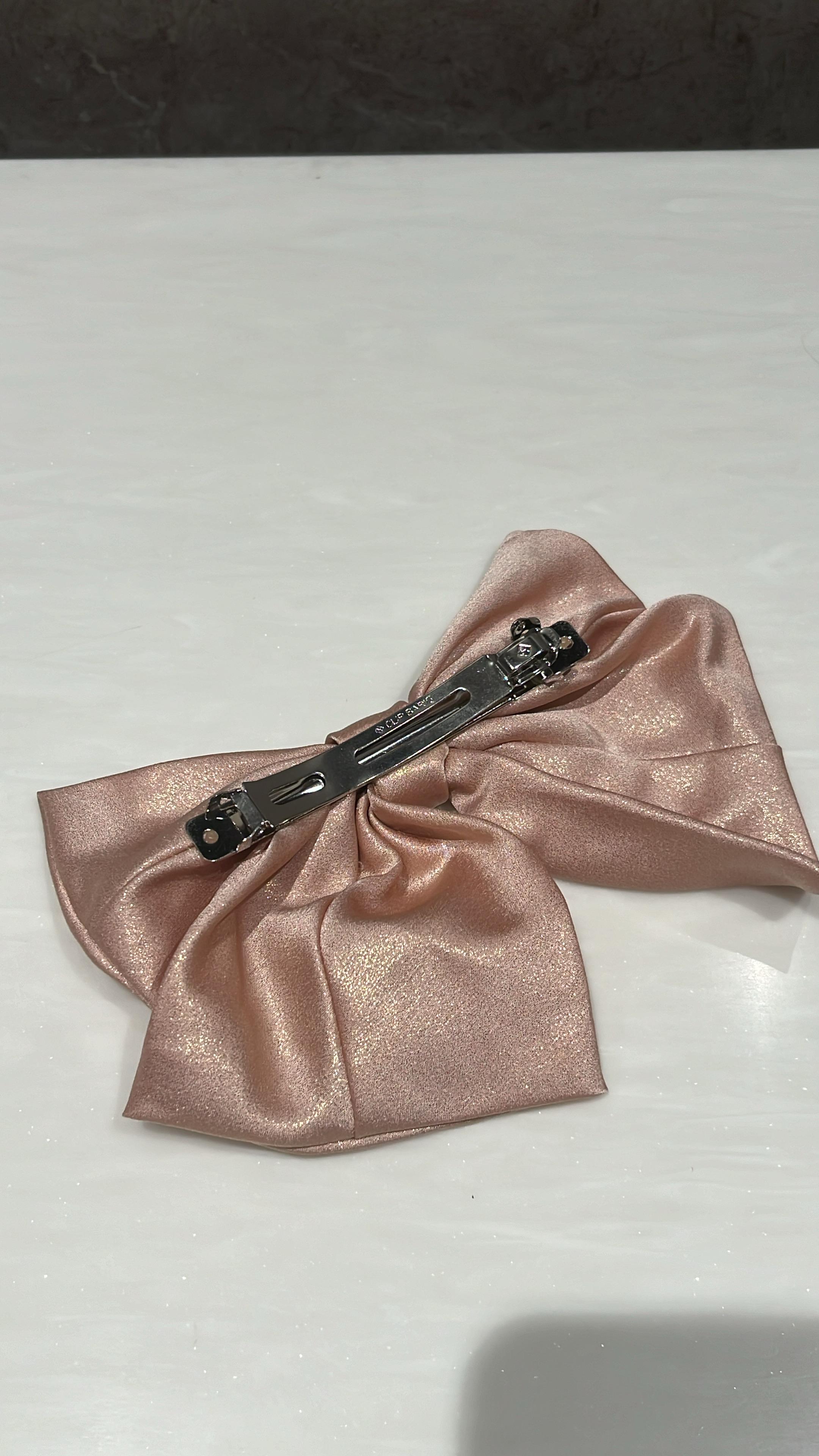 Shimmer Shine Blush Pink Hair Bow