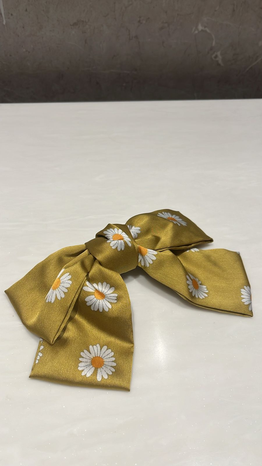 Daisy Bliss Yellow Printed Hairbow