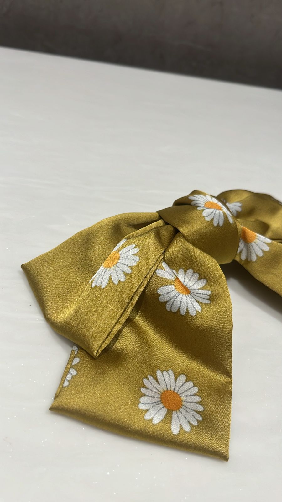 Daisy Bliss Yellow Printed Hairbow