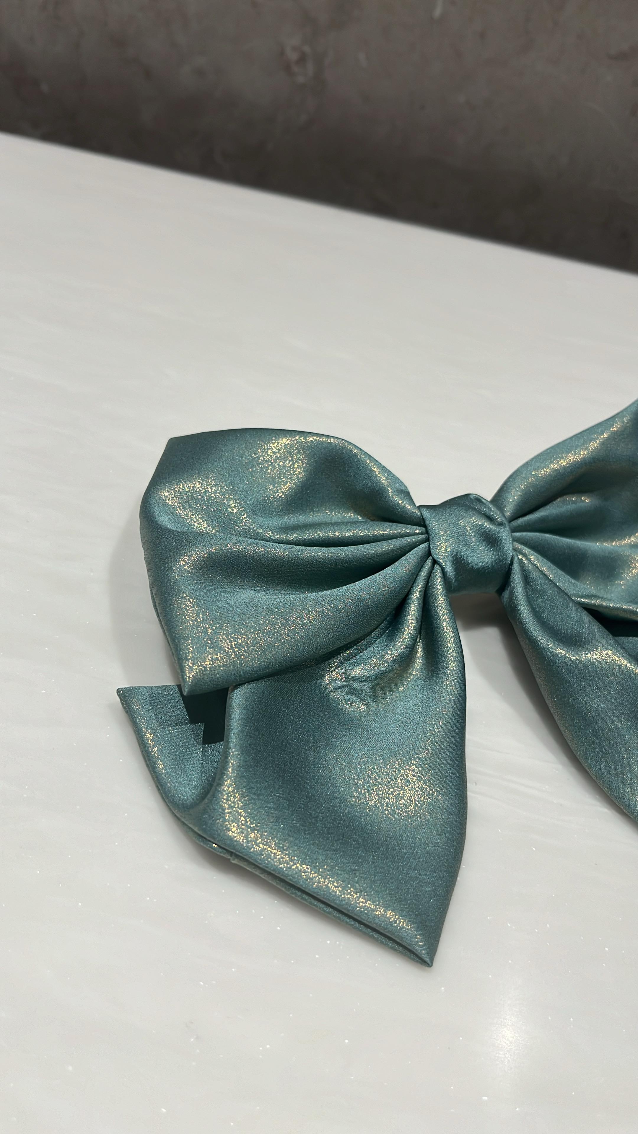 Shimmer Shine Mint Hair Bow