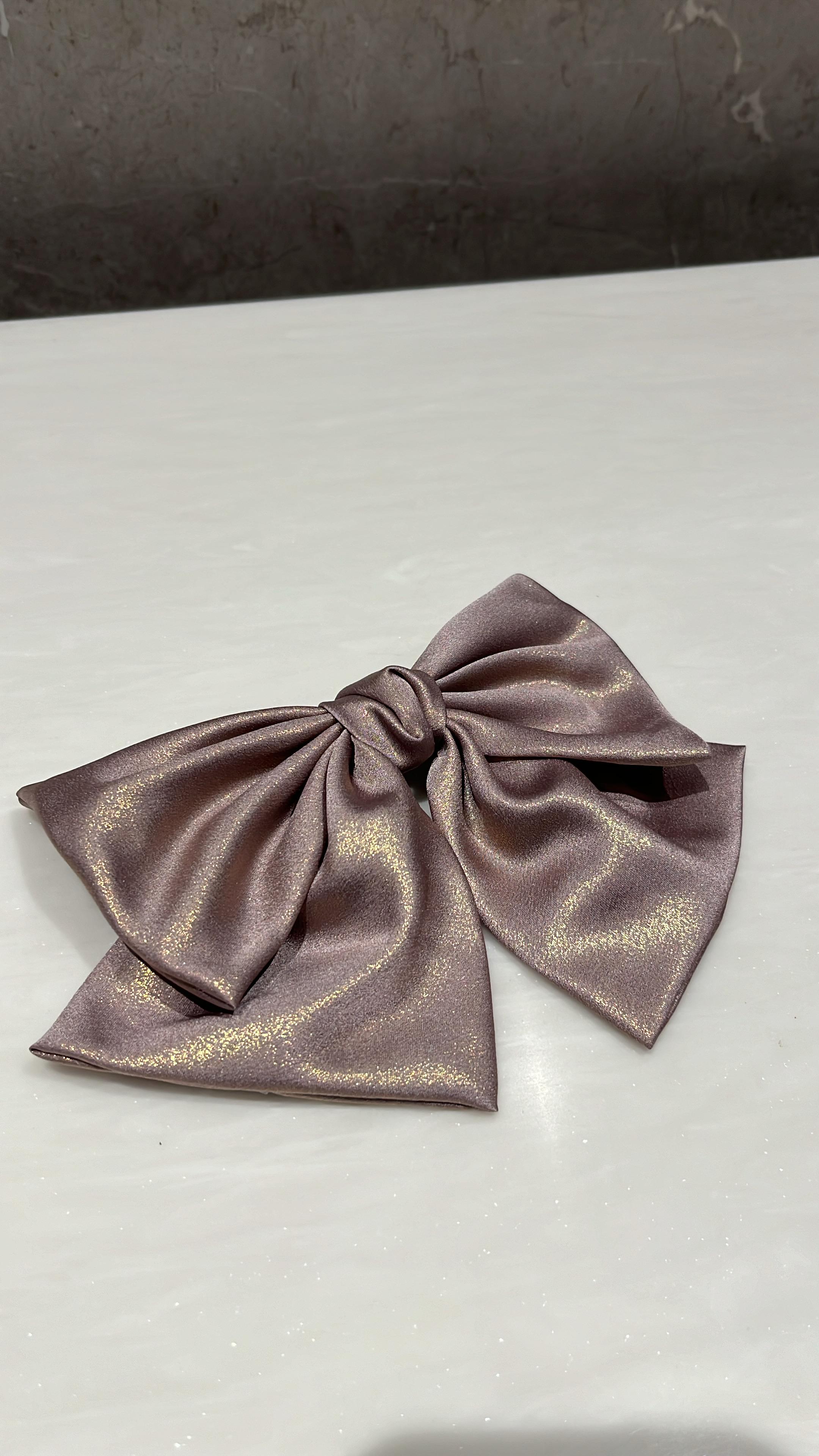 Shimmer Shine Mauve Hair Bow