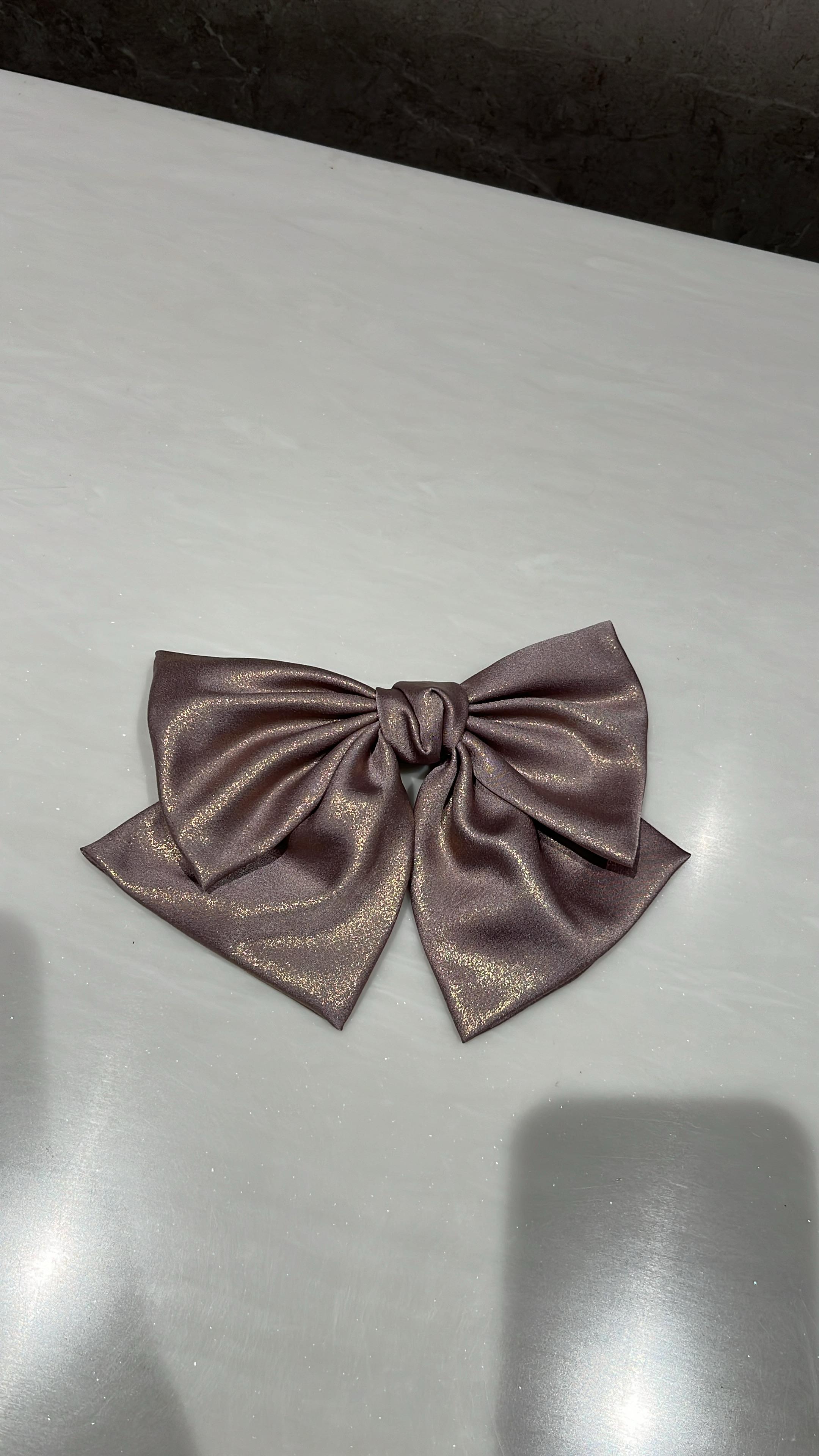 Shimmer Shine Mauve Hair Bow