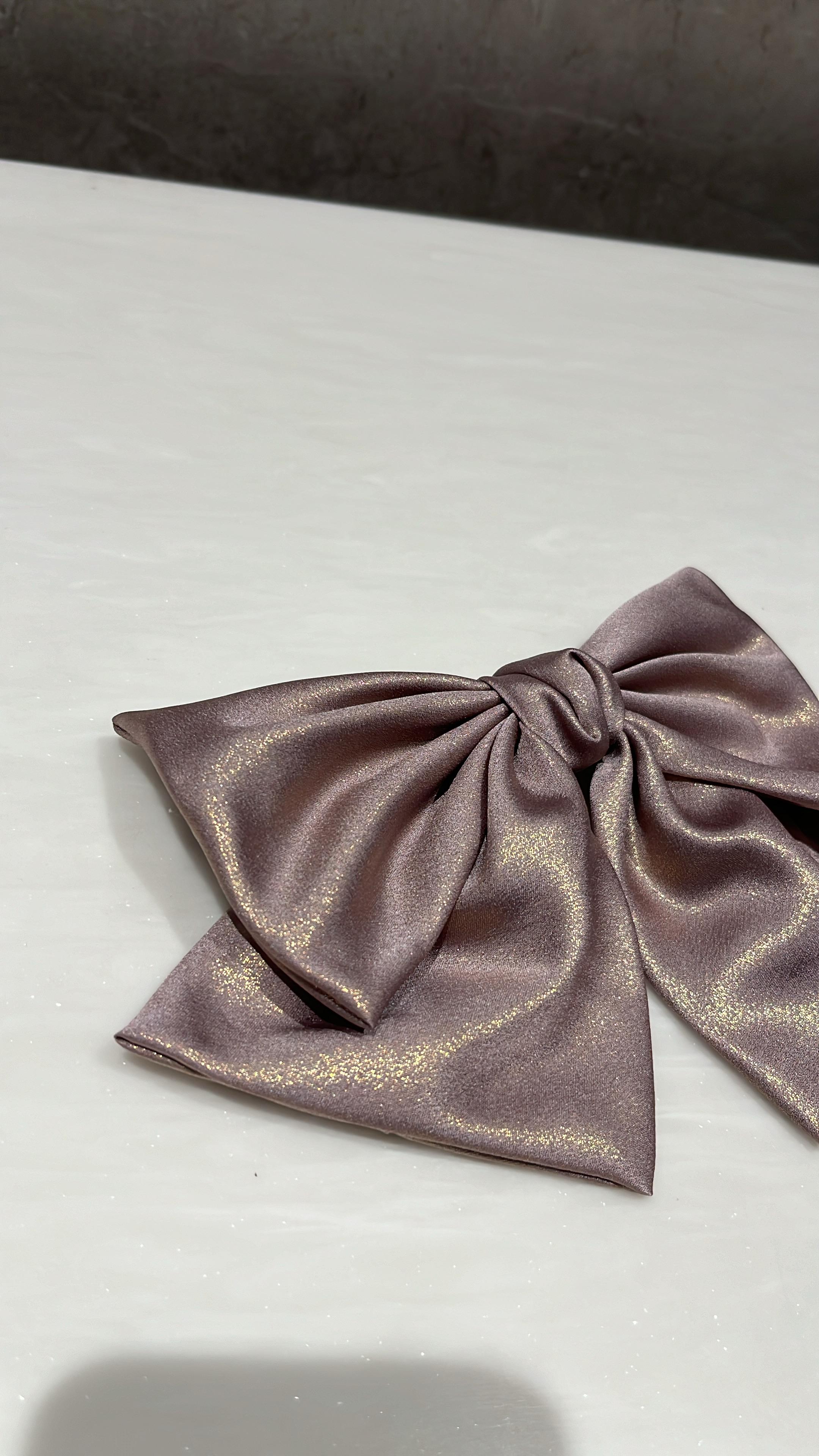 Shimmer Shine Mauve Hair Bow