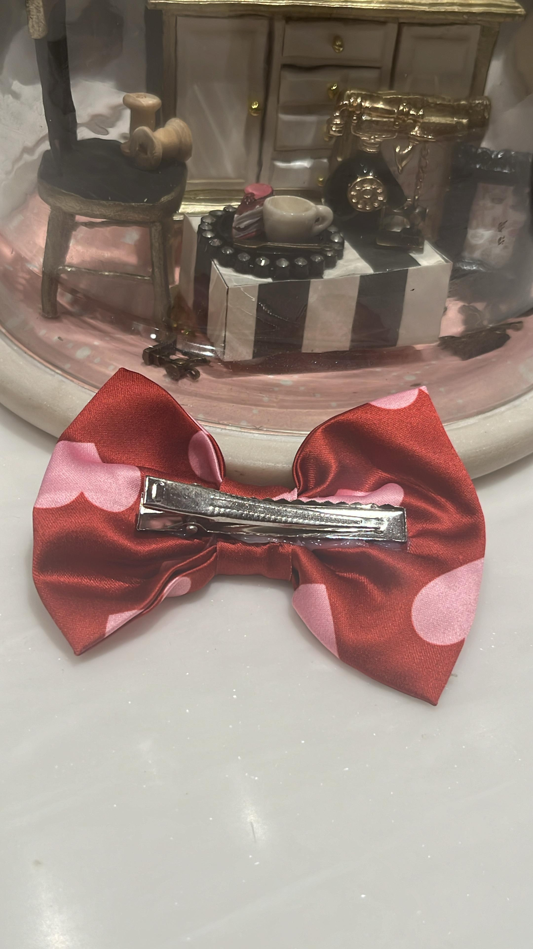 Heartfelt Hue Satin Hair Bow