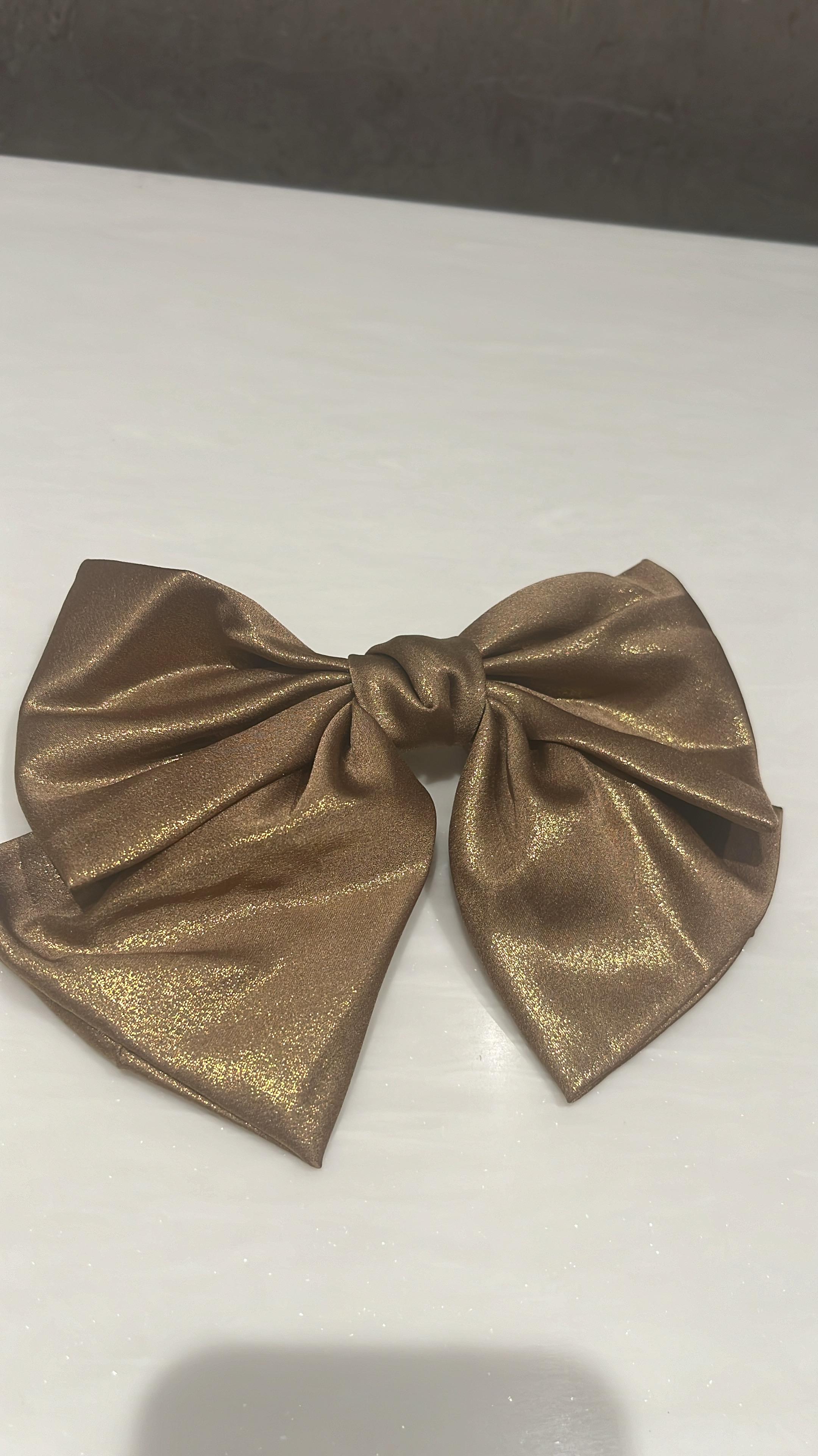 Shimmer Shine Copper Hair Bow