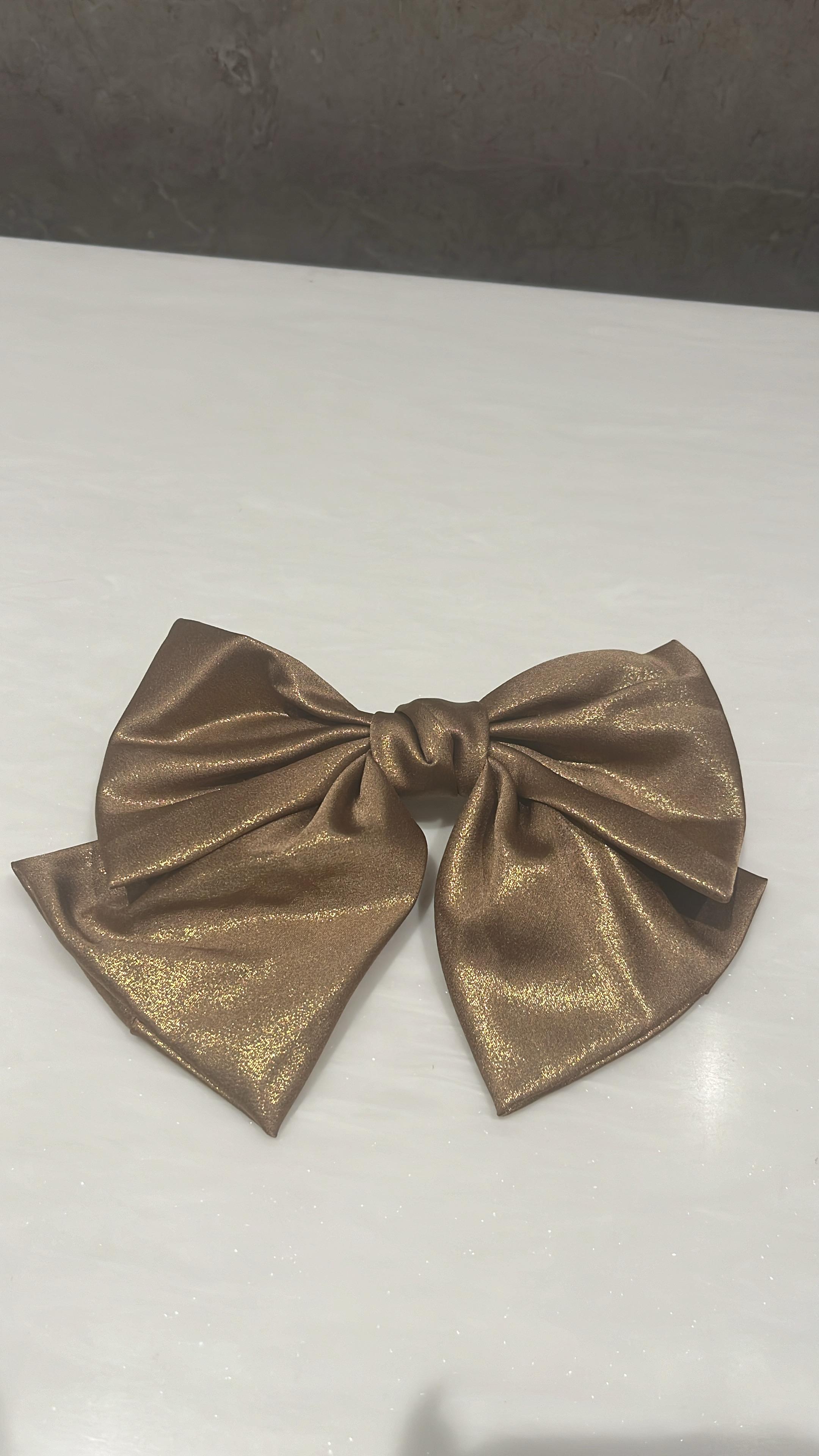 Shimmer Shine Copper Hair Bow