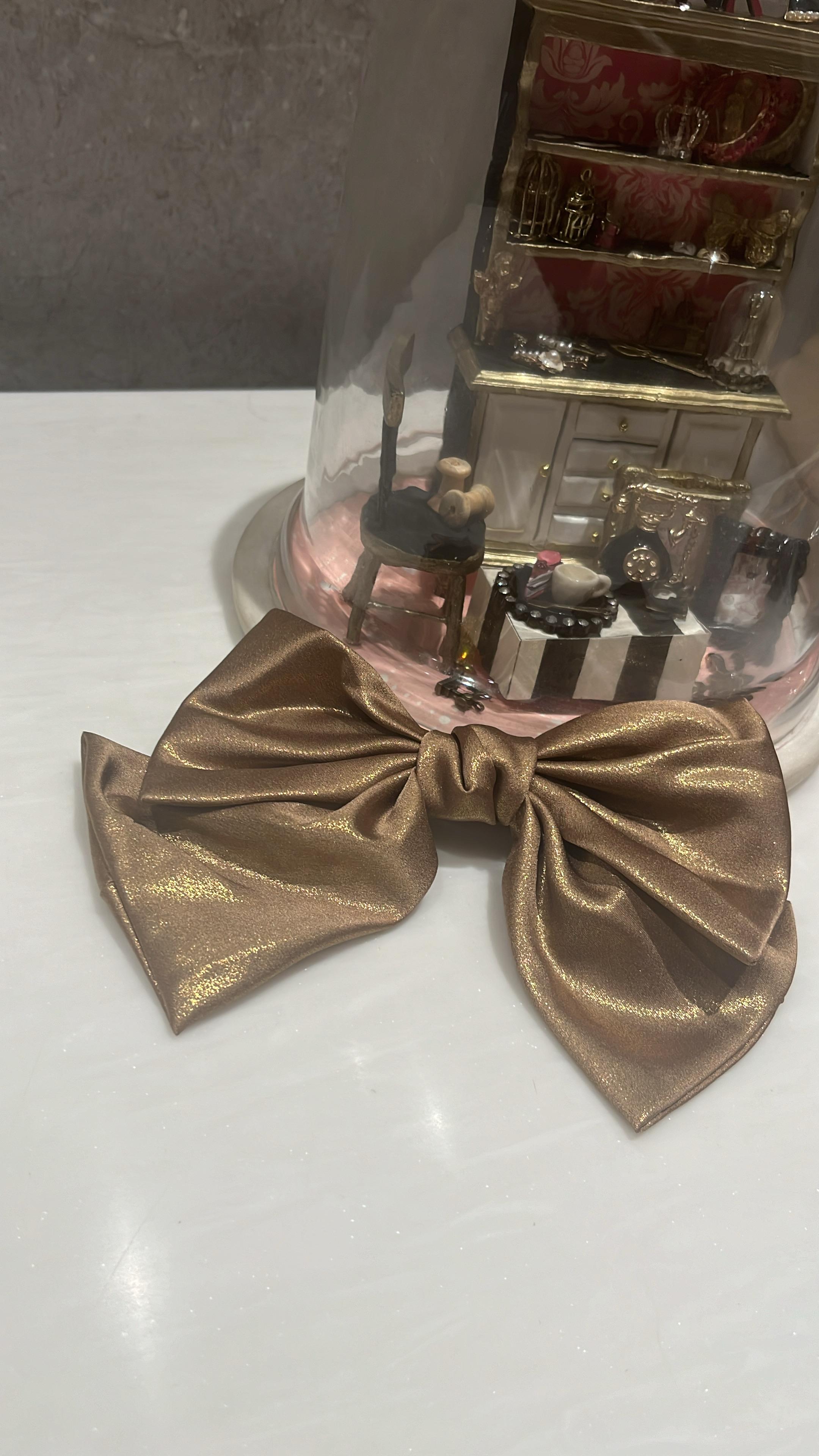 Shimmer Shine Copper Hair Bow