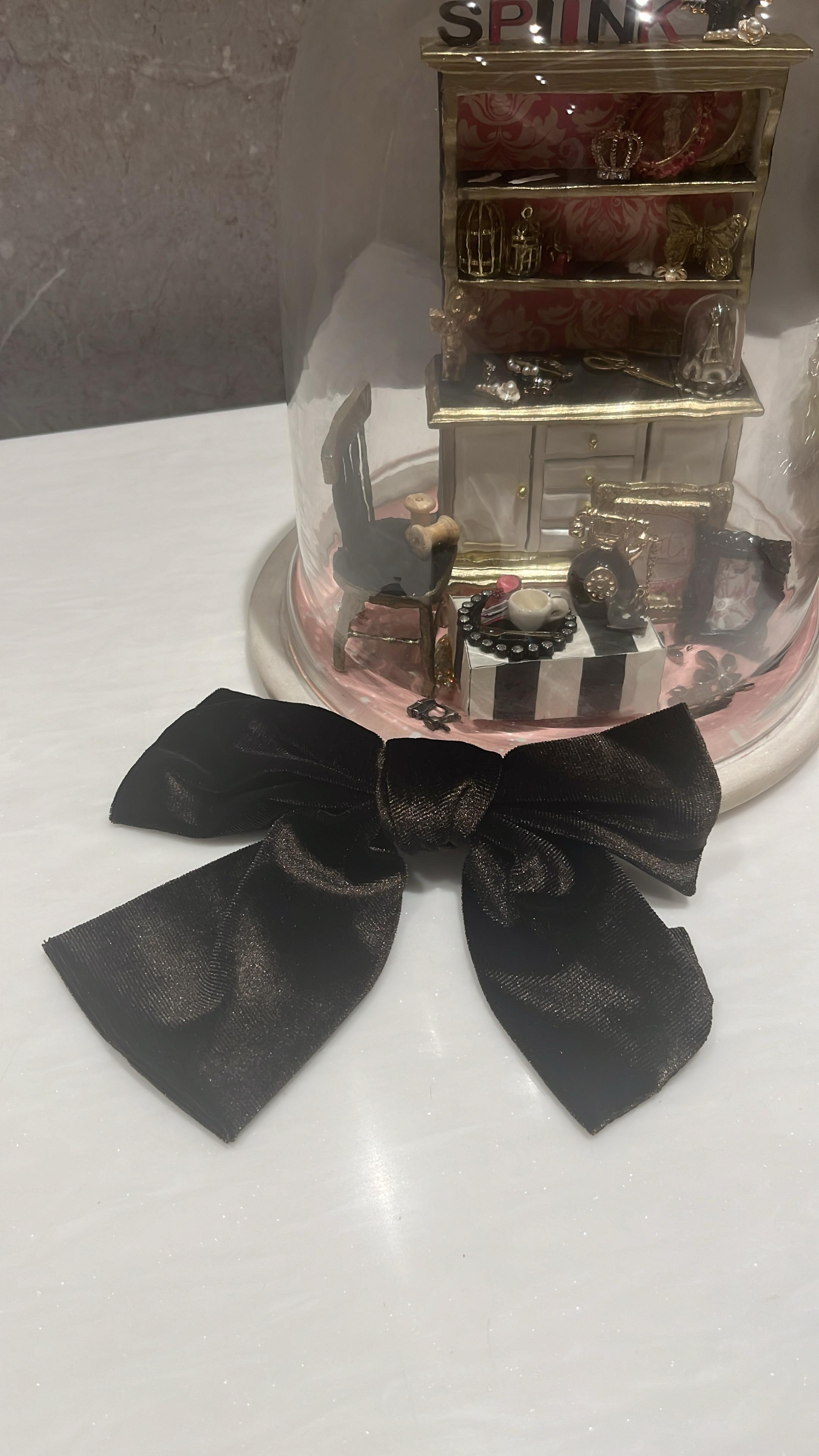 Dark Brown Velvet Hair Bow