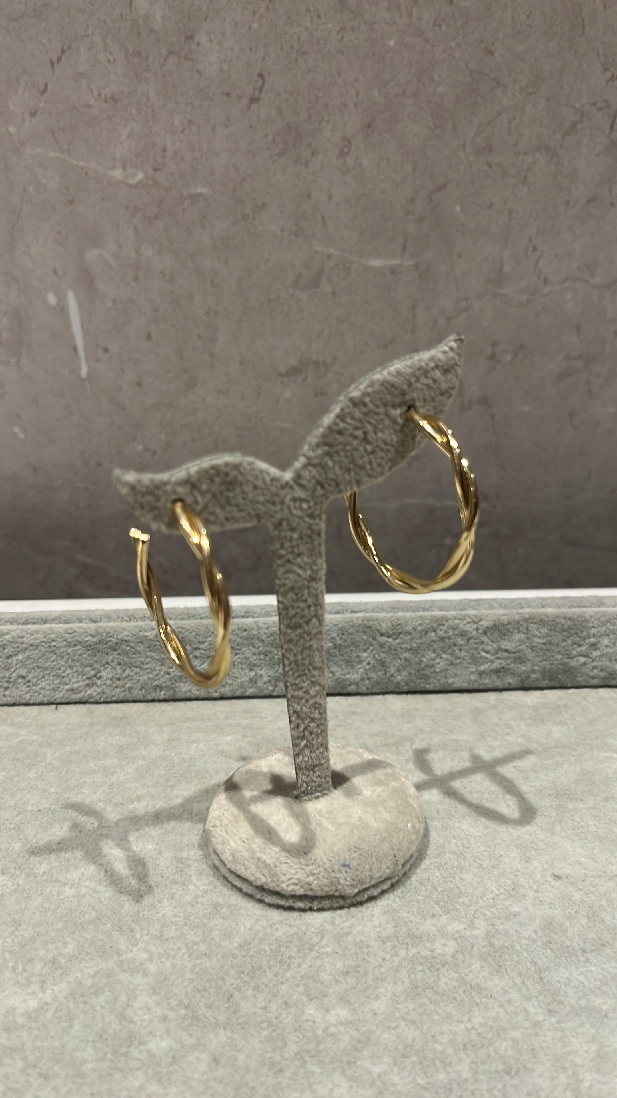 Twilight Twist Hoop Earrings