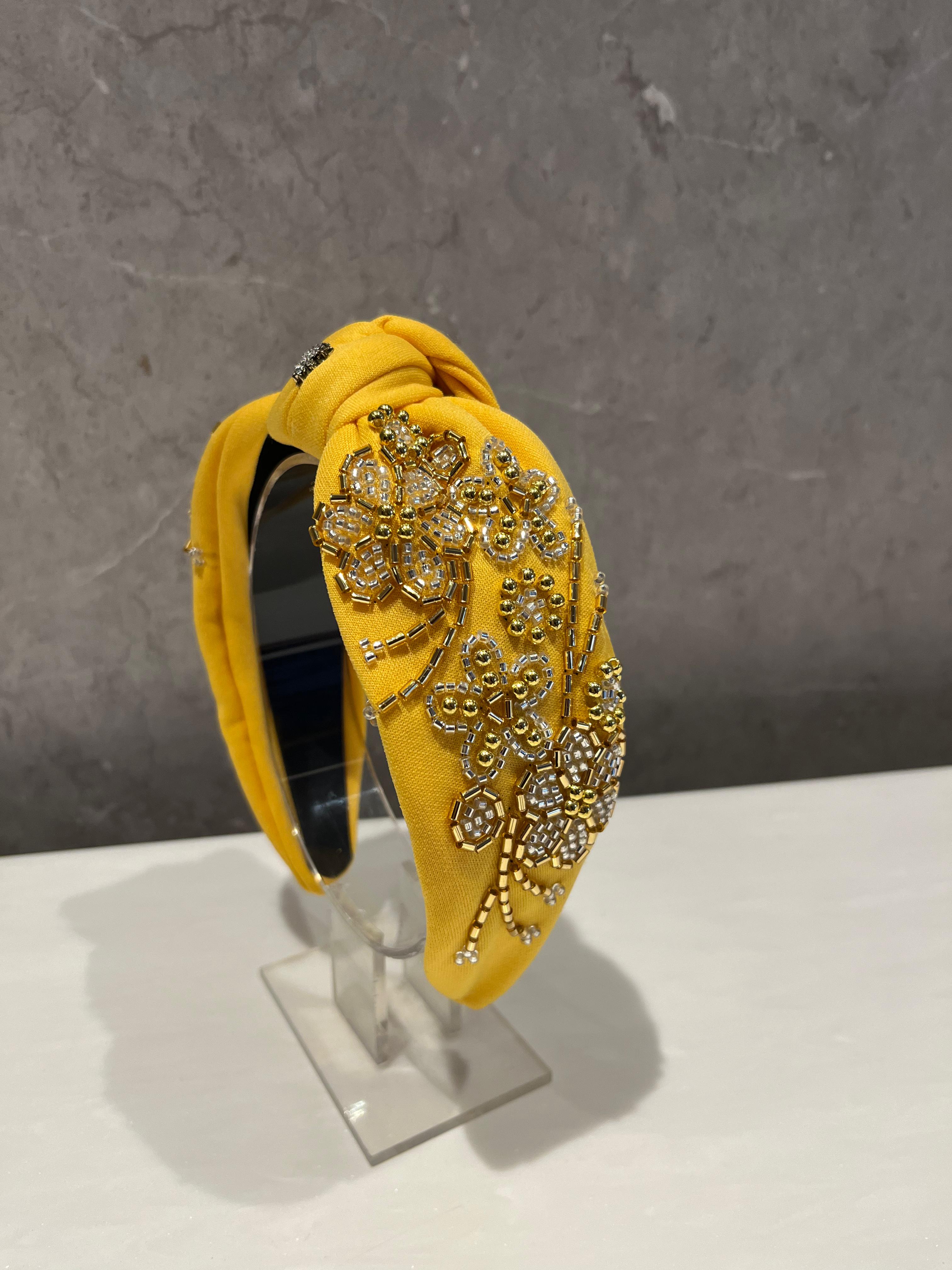 Golden Bloom Turban hairband